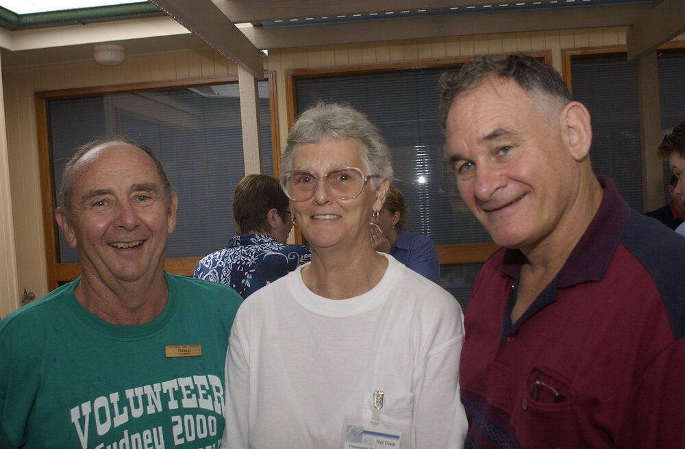 Stan Wainwright, and Valarie and Dennis cook, Ipswich, December 2003