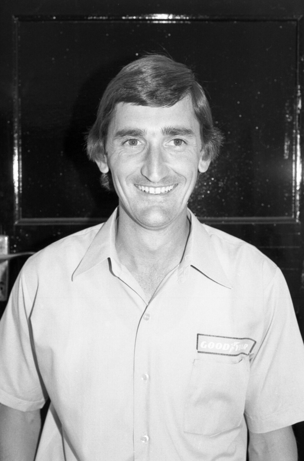 Unidentified member of Newsoles Tyre Crew, Ipswich, September 1980