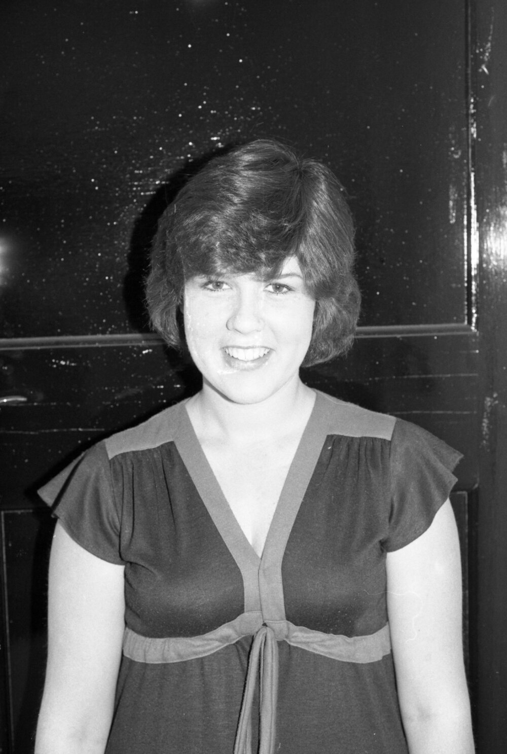 Unidentified female Newsoles Tyre Crew member, Ipswich, September 1980