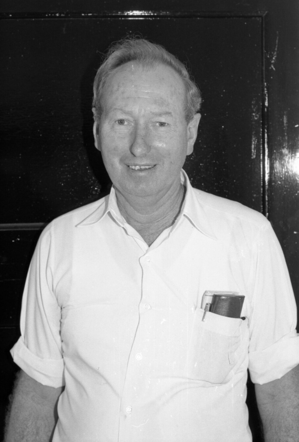 Unidentified long-time member of Newsoles Tyre Service Crew, Ipswich, September 1980