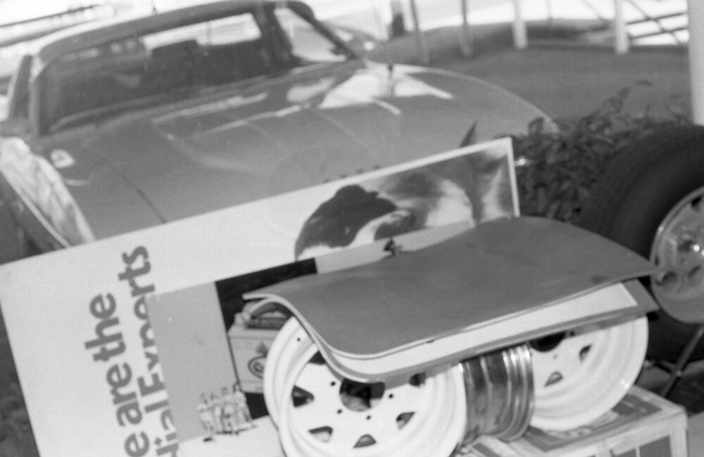 Newsoles Trye Service, advertising photo shoot, Ipswich, September 1980