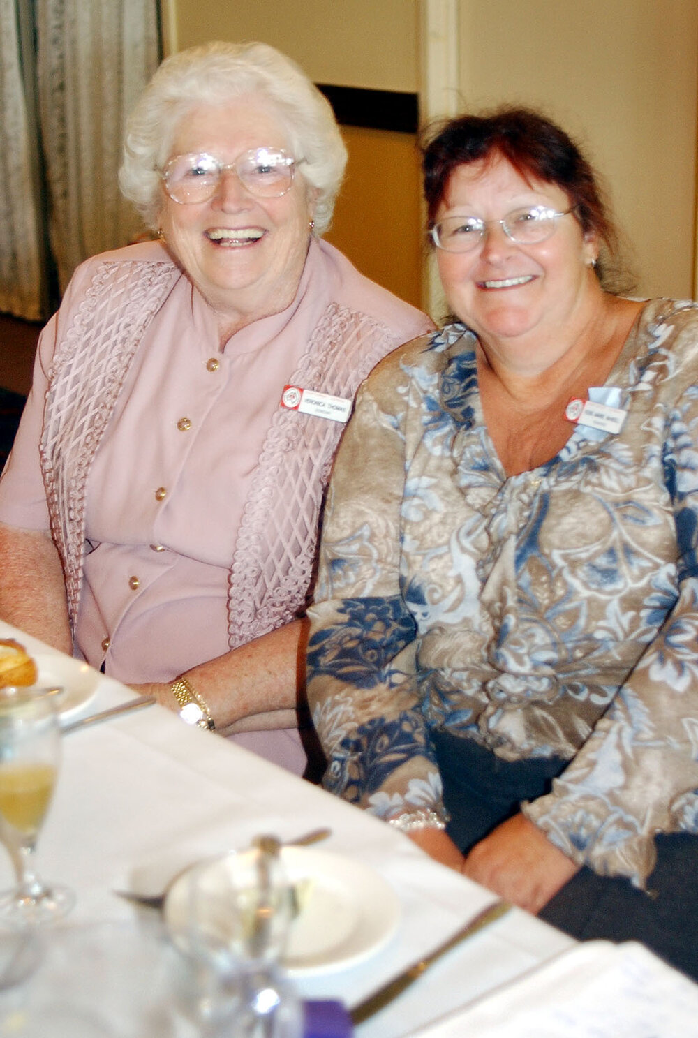 Rosie McNeill and Veronica Thomas at the Ipswich Heart Support Club reunion, Ipswich, September 2003