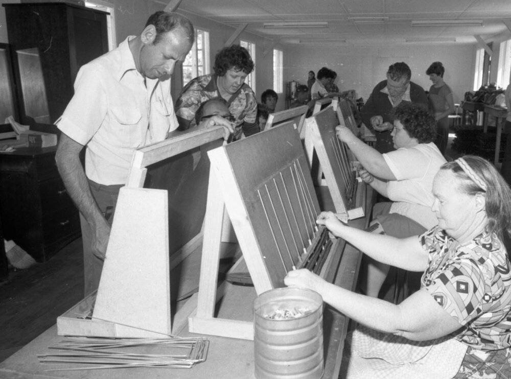 People at the Light Grid Expansion, Ipswich, September 1980