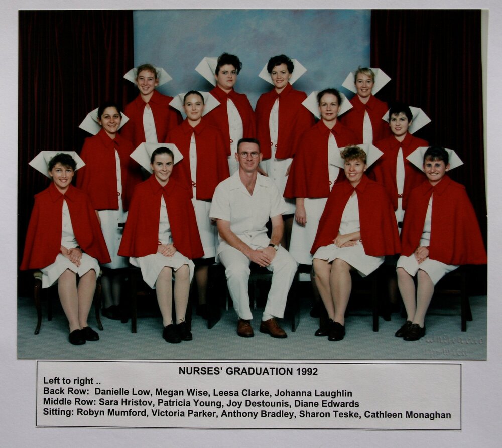 Nurses Graduation photo, Ipswich General Hospital, 1992