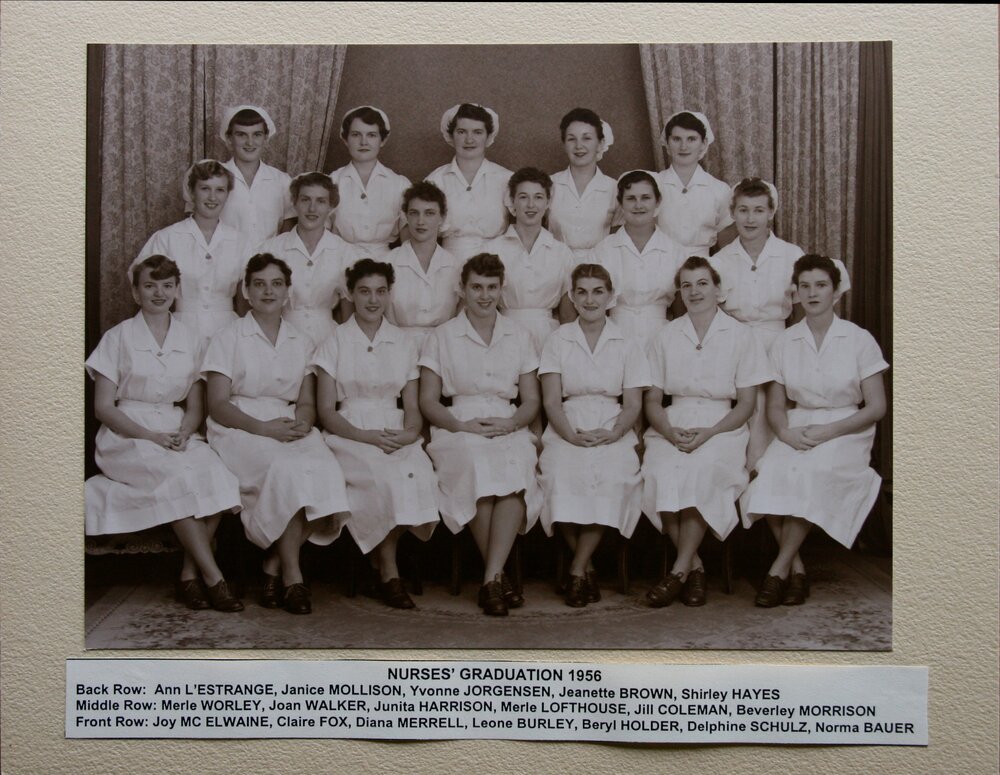 Nurses' Graduation, Ipswich General Hospital, Ipswich, 1956