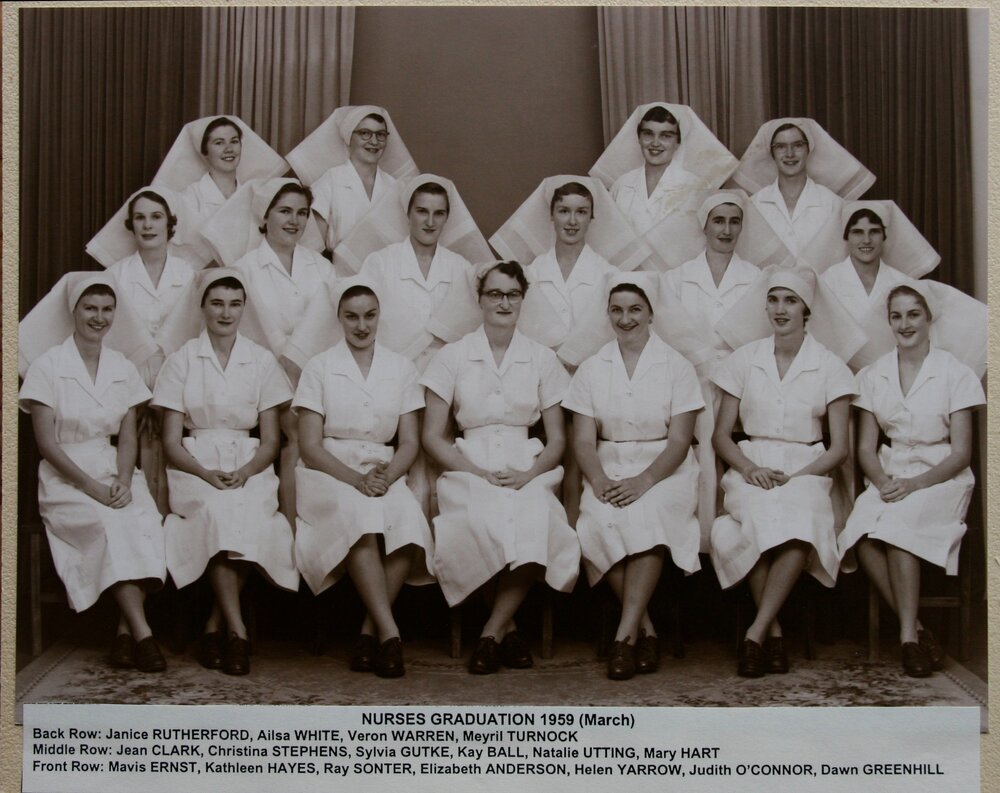 Nurses' Graduation, Ipswich General Hospital, Ipswich, March 1959