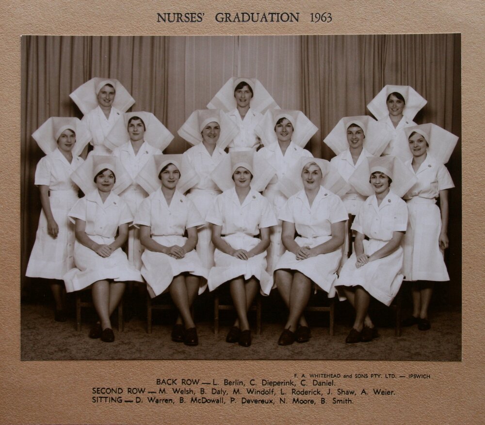 Nurses' Graduation, Ipswich General Hospital, Ipswich, 1963