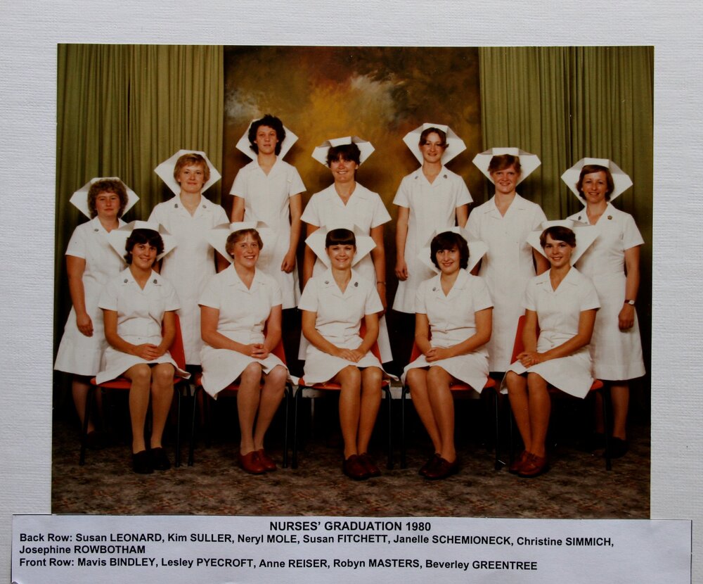 General Nursing Graduates, Ipswich General Hospital, Ipswich, 1980