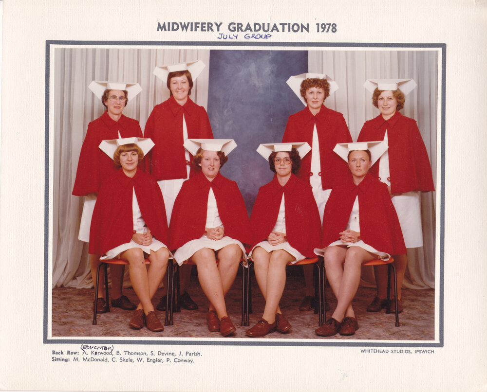 Midwifery Graduatuates, Ipswich General Hospital, Ipswich 1978