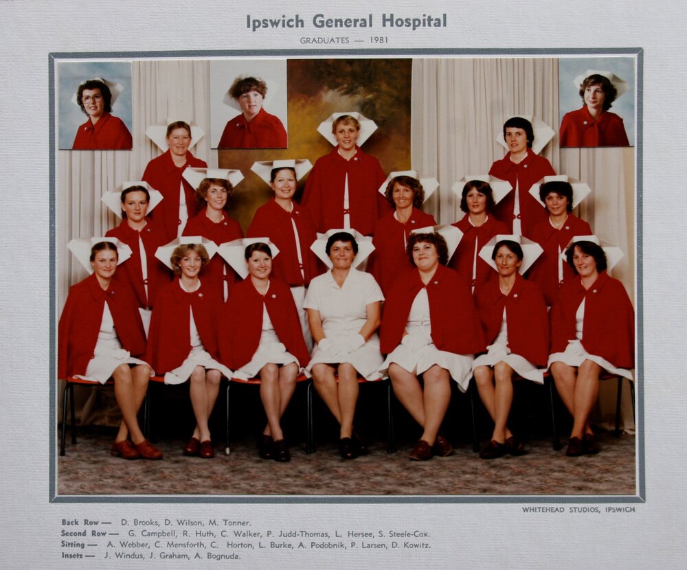 General Nursing Graduates, Ipswich General Hospital, Ipswich, 1981