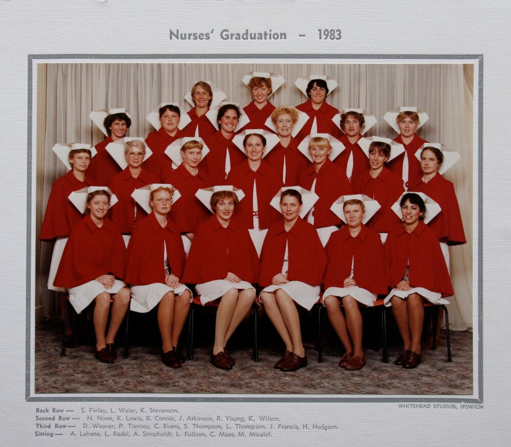 General Nursing Graduates, Ipswich General Hospital, Ipswich, 1983