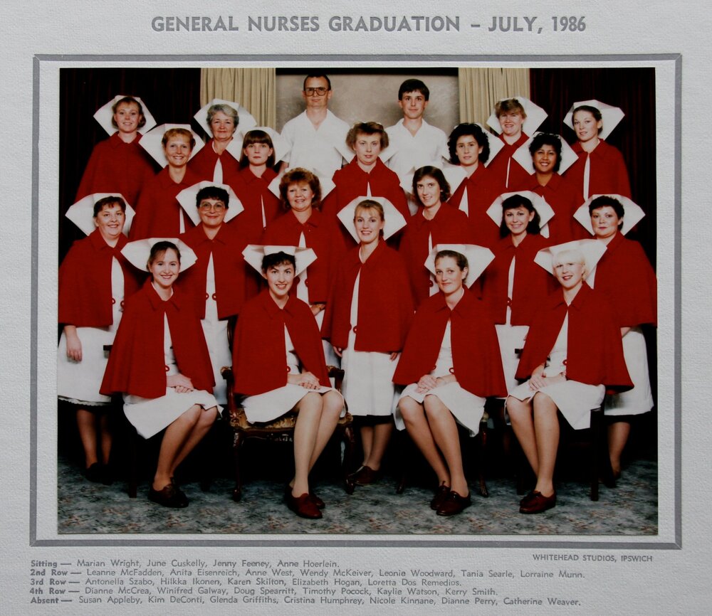 General Nursing Graduates, Ipswich General Hospital, Ipswich, 1986
