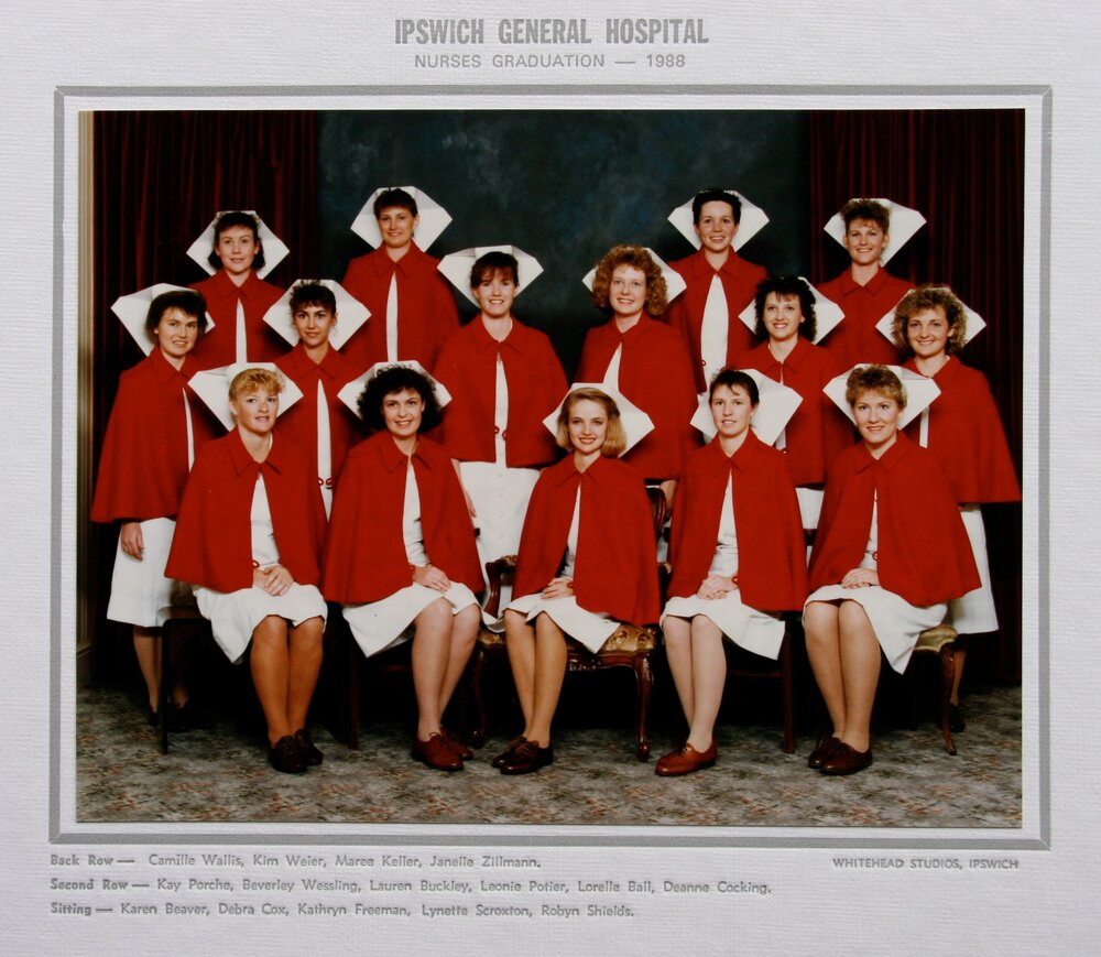 Group One General Nursing Graduates, Ipswich General Hospital, Ipswich, 1988