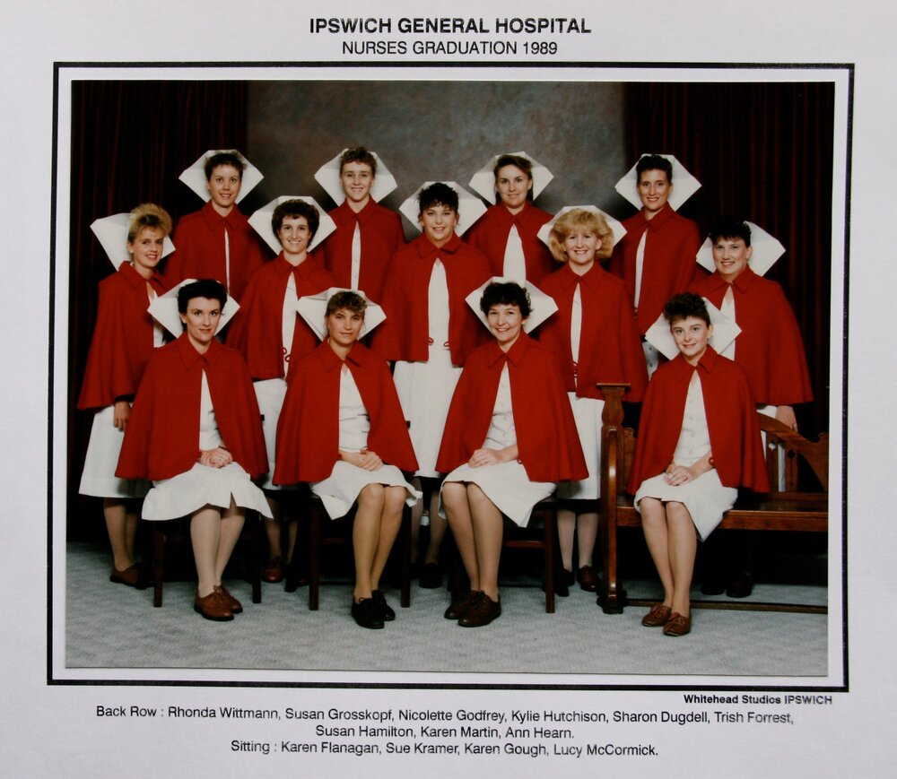 Group One General Nursing Graduates, Ipswich General Hospital, Ipswich, 1989