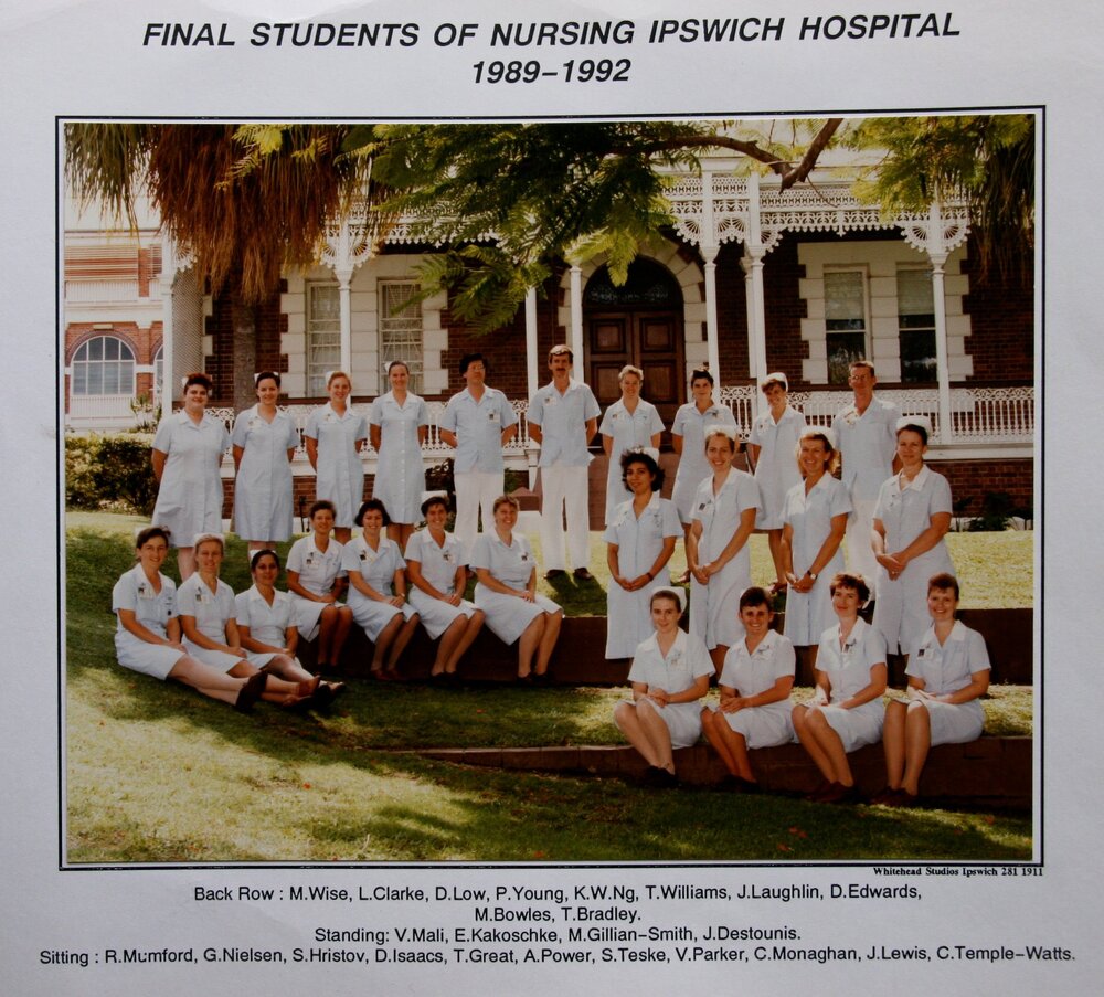 Final Students of Nursing, Ipswich Hospital, 1989-1992