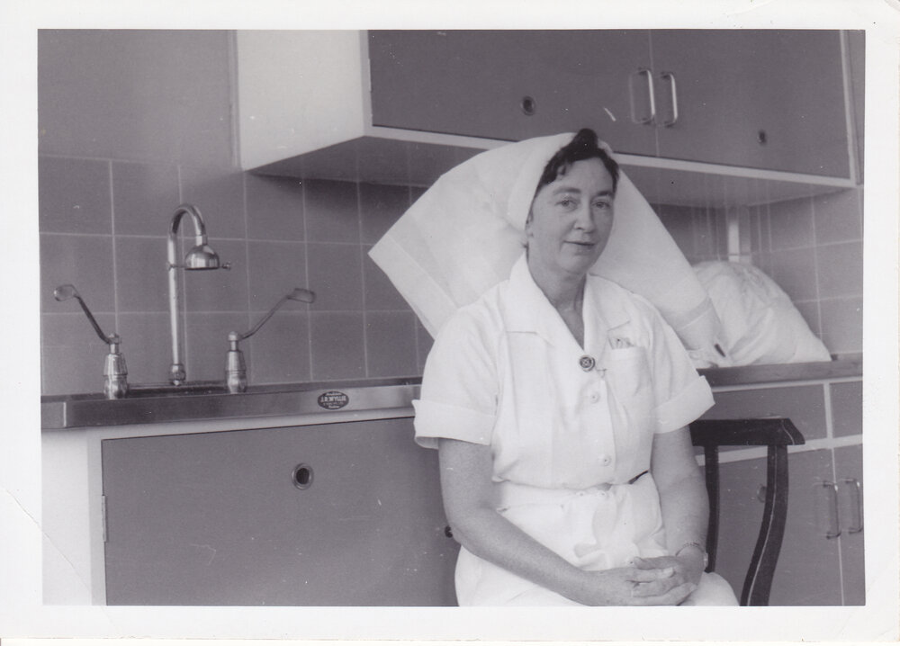 Nurse Sister Brennan, Ipswich General Hospital, Ipswich 1950s