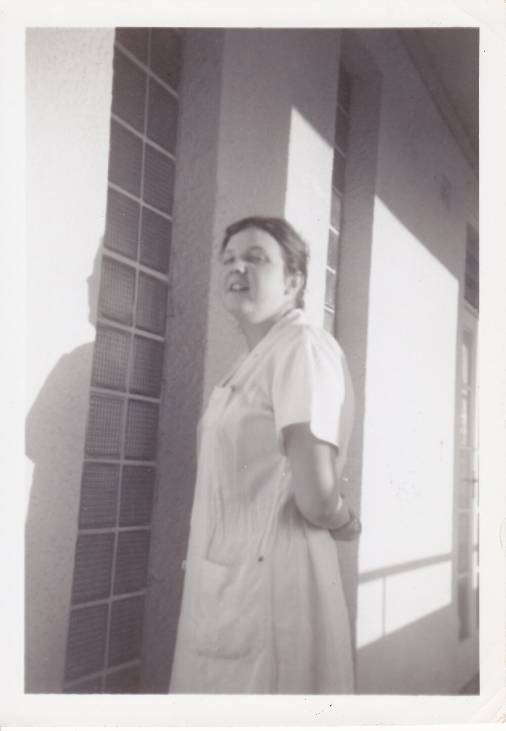 Nurse Barb Loxton at Trumpy House, Ipswich Hospital, Ipswich, 1950s