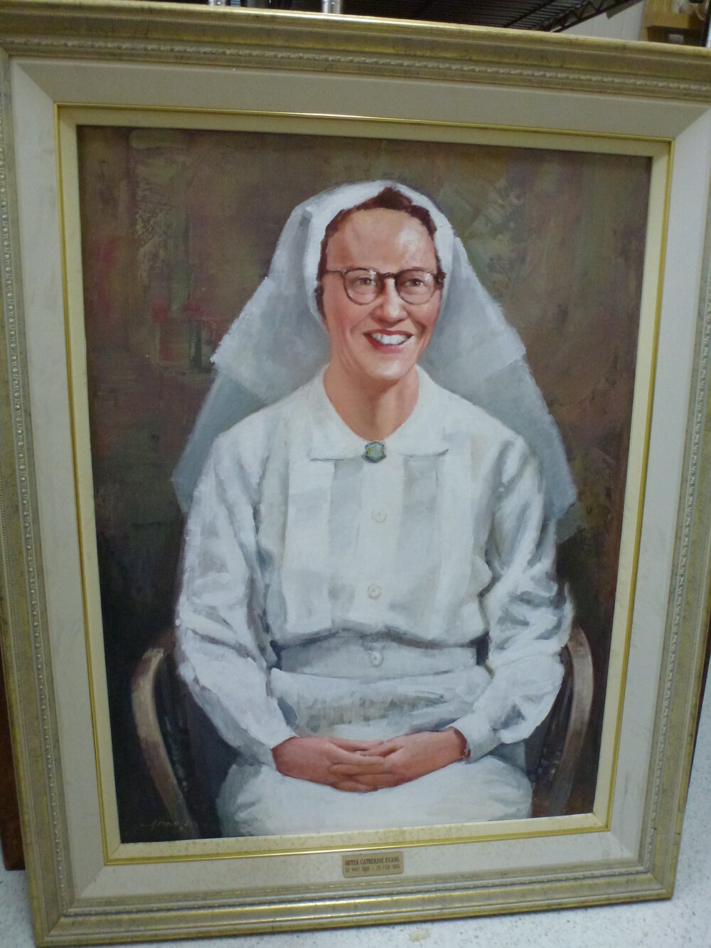 Catherine Evans portrait by Harold Lane.