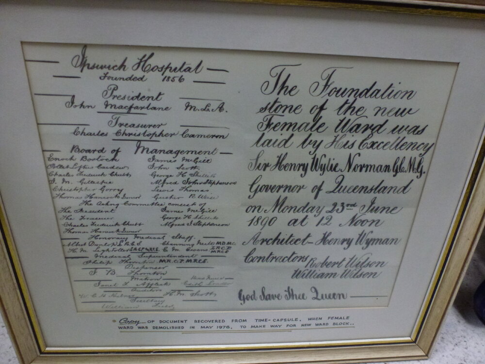 Time capsule record1890 Female ward, 23.06.1890 