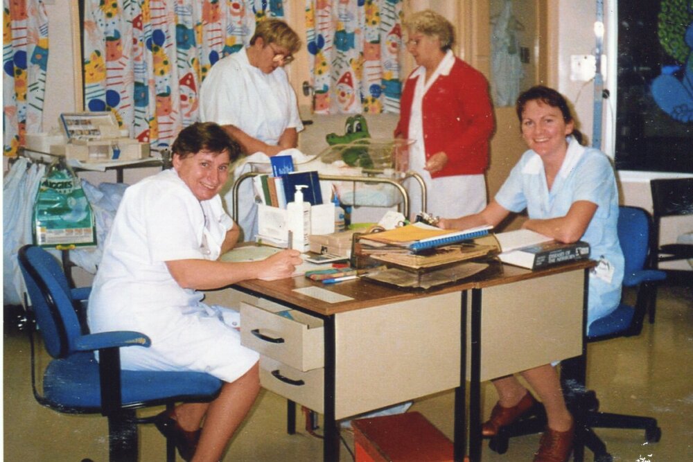 Nursing staff 4 in Children's Ward, 1980s