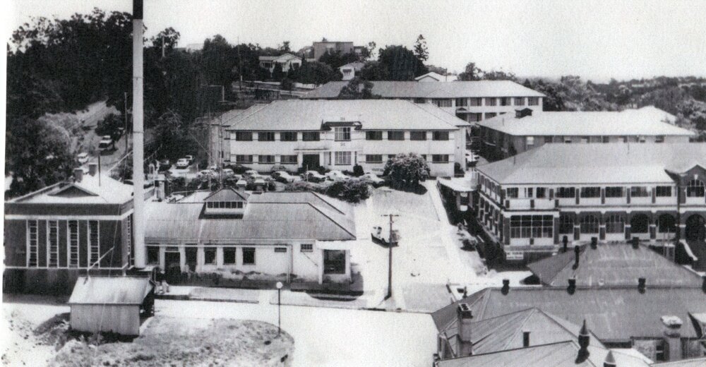 Ipswich Hospital aerial view, 1900s