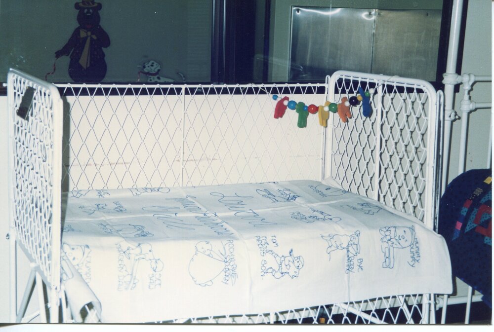 Quilt on Cot, 1990