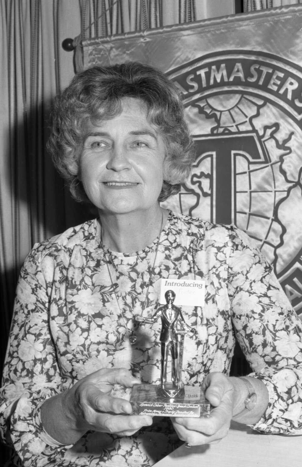 Toastmasters member Ivy Foster, Ipswich, September 1980