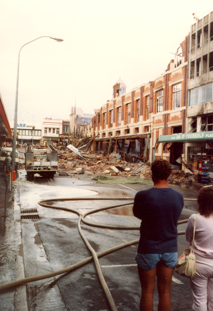 Reid's fire, aftermath, Ipswich, August 1985