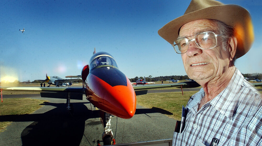 Unidentified man and Cadet Army soldier at Archerfield air show, Ipswich, September 2003 