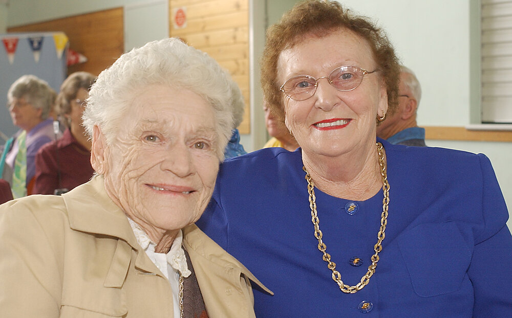 Yvonne Macdonald and Patricia Plant, Ipswich, June 2003