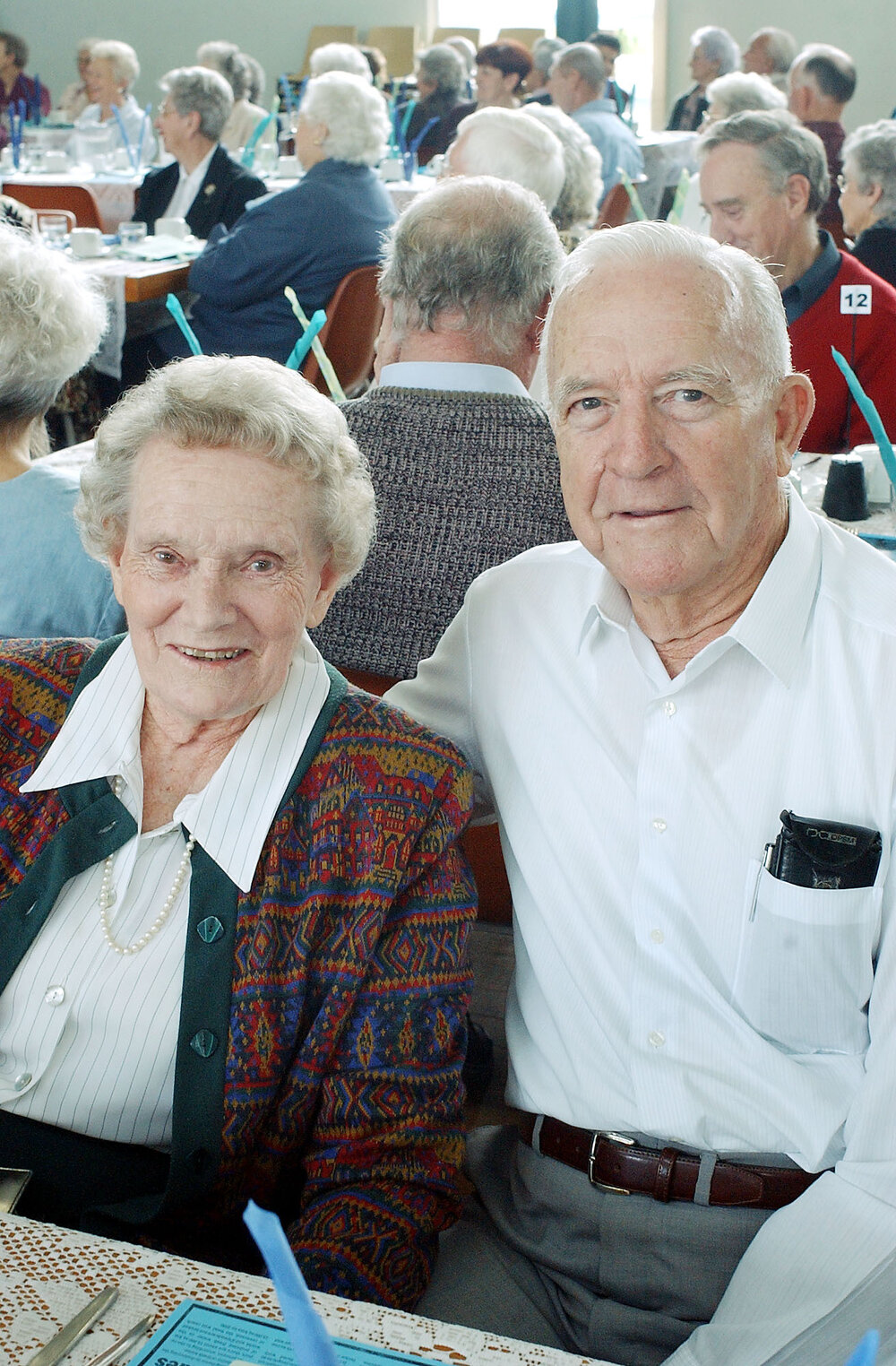 Heather and Keith Turner at the annual Australia Day lunch held by the Uniting Church Ladies Auxillary, Ipswich, June 2003