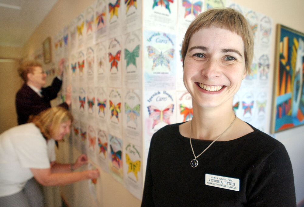 Victoria Byrnes from Ipswich Hospice, Ipswich, June 2003