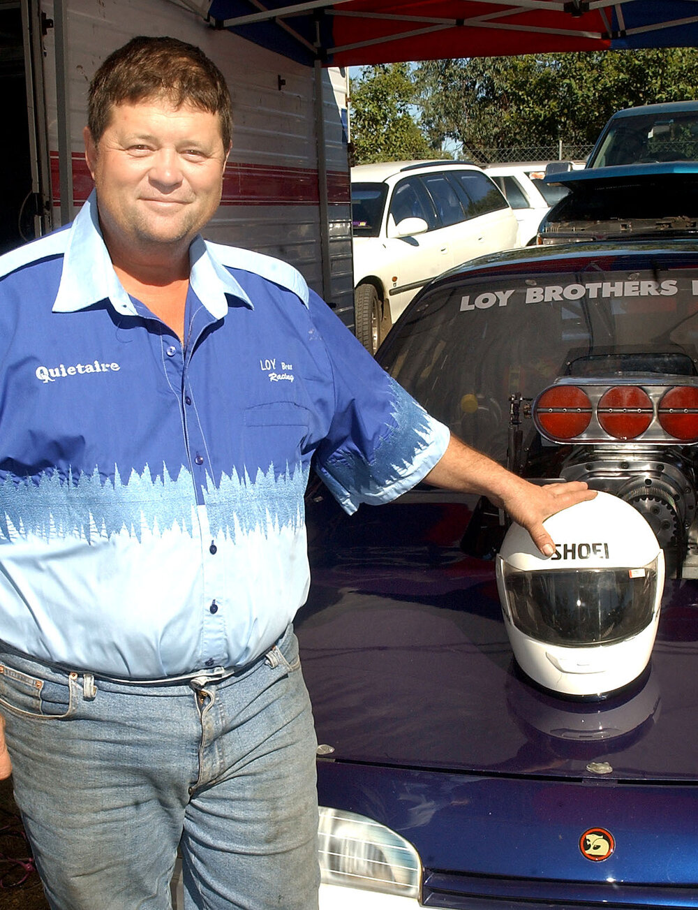 Winner of "Supercharged Outlaw Meeting", Chris Loy, Ipswich, June 2003