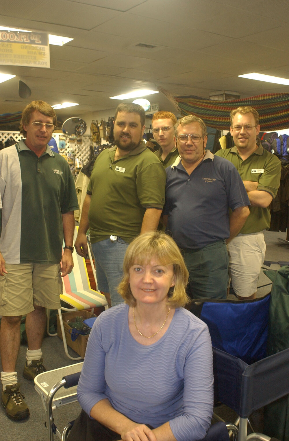 Suzette Goode at Camperland of Ipswich, Ipswich, February 2003