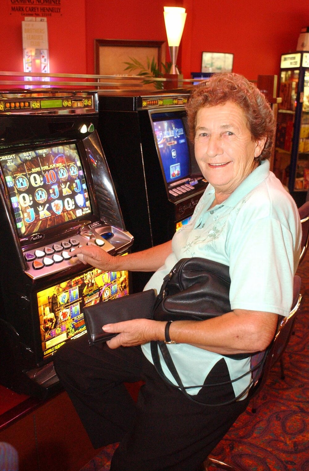 Pamela Ingledew at the Brothers Club (Pokies), Ipswich, February 2003