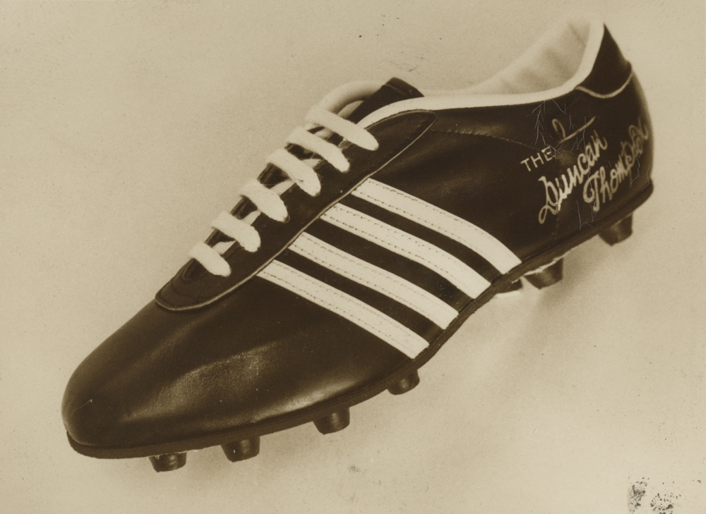 The Duncan Thompson football boot, Rawlings, Ipswich, 1970s