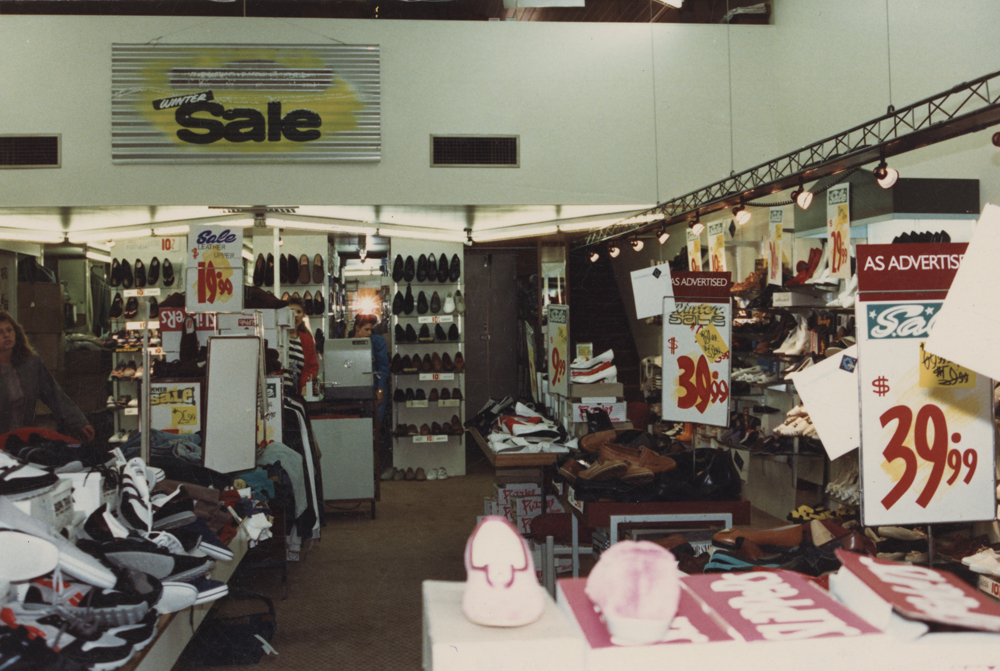 Interior of Rawlings store, Brisbane Street, Ipswich, 1990s