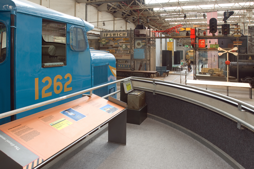 Locomotive No. 1262 that forms part of The Workshops Rail Museum exhibits, North Ipswich, 2010