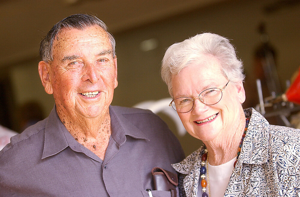 Jack and Monica Barkley at the Golden Years Concert, Ipswich, February 2003