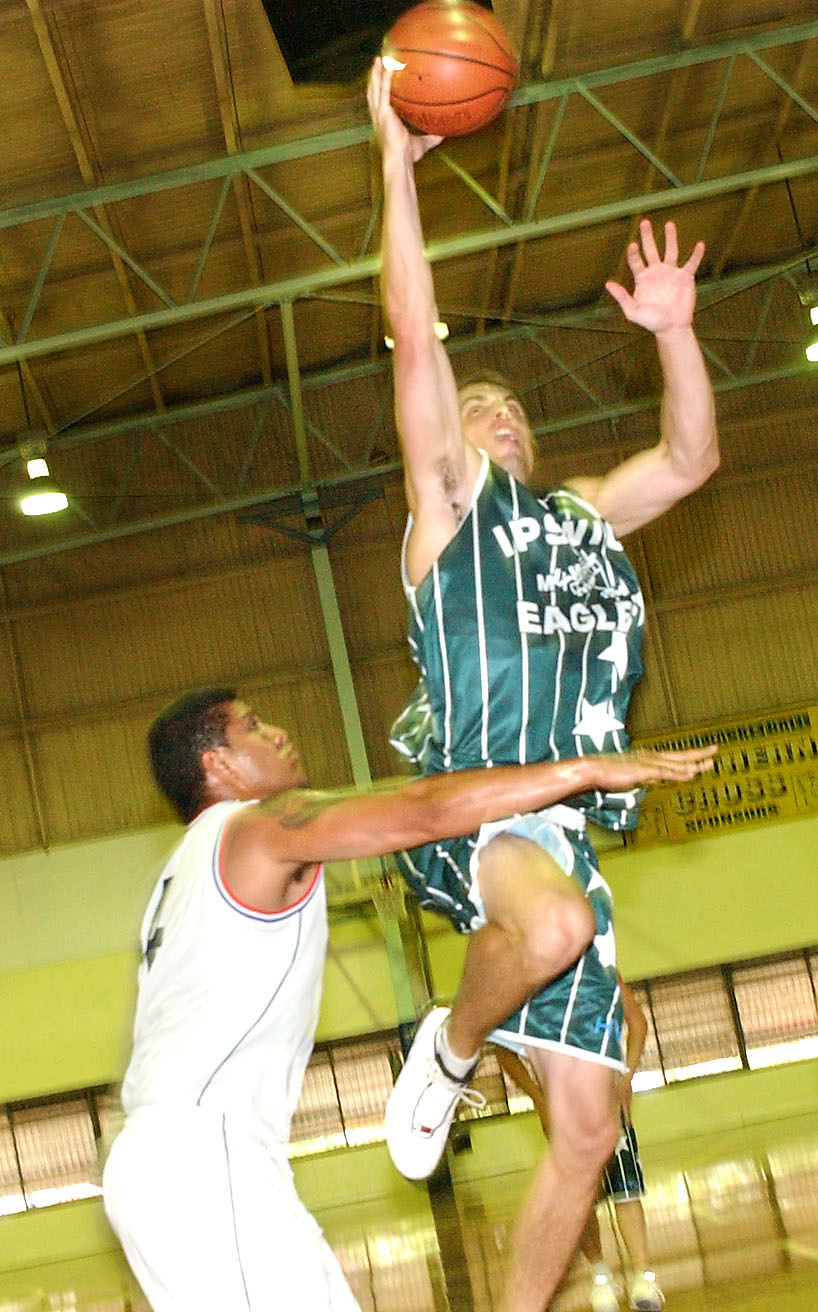 Eagles basketball match, Ipswich, February 2003