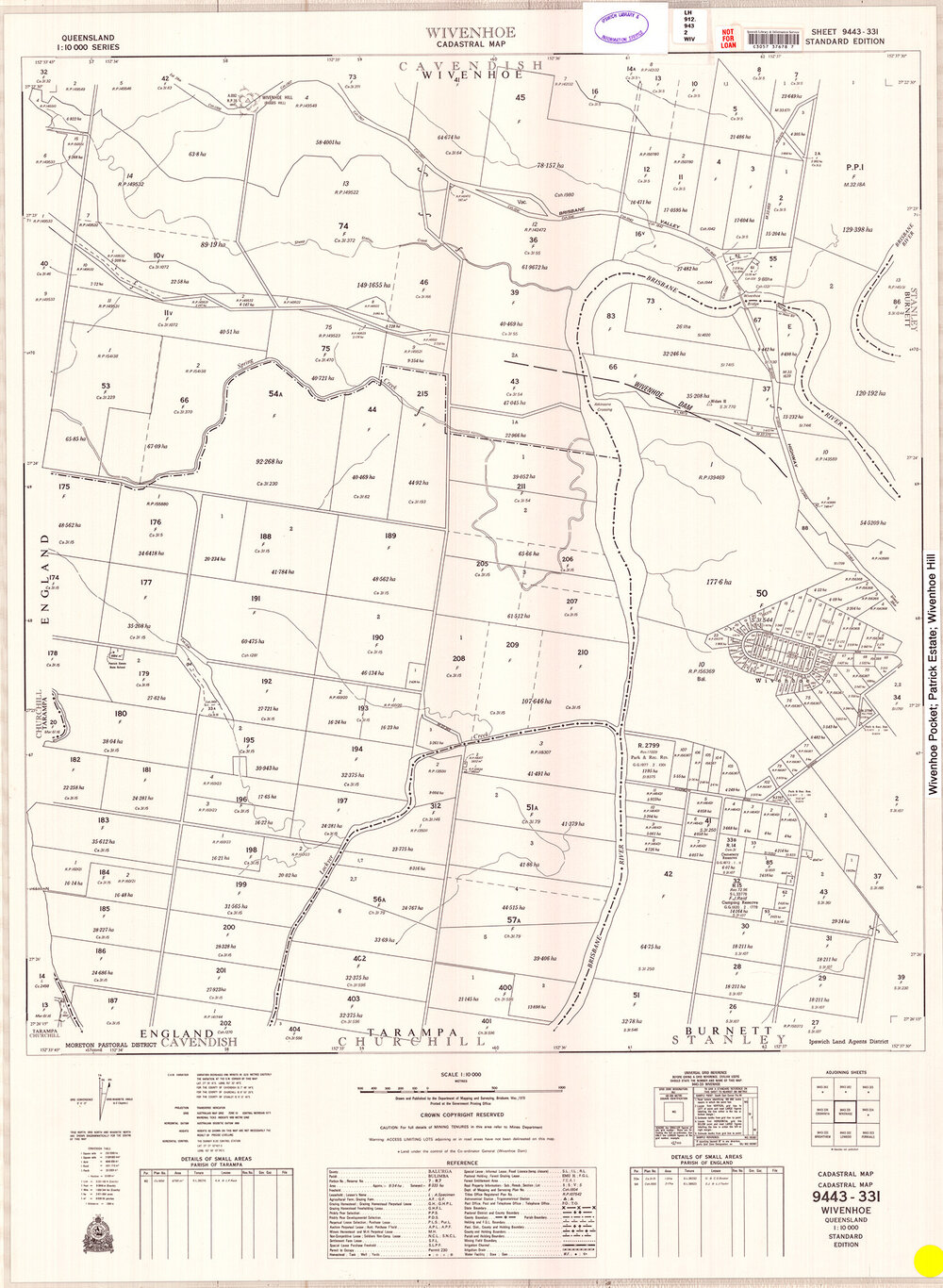 Wivenhoe Cadastral Map