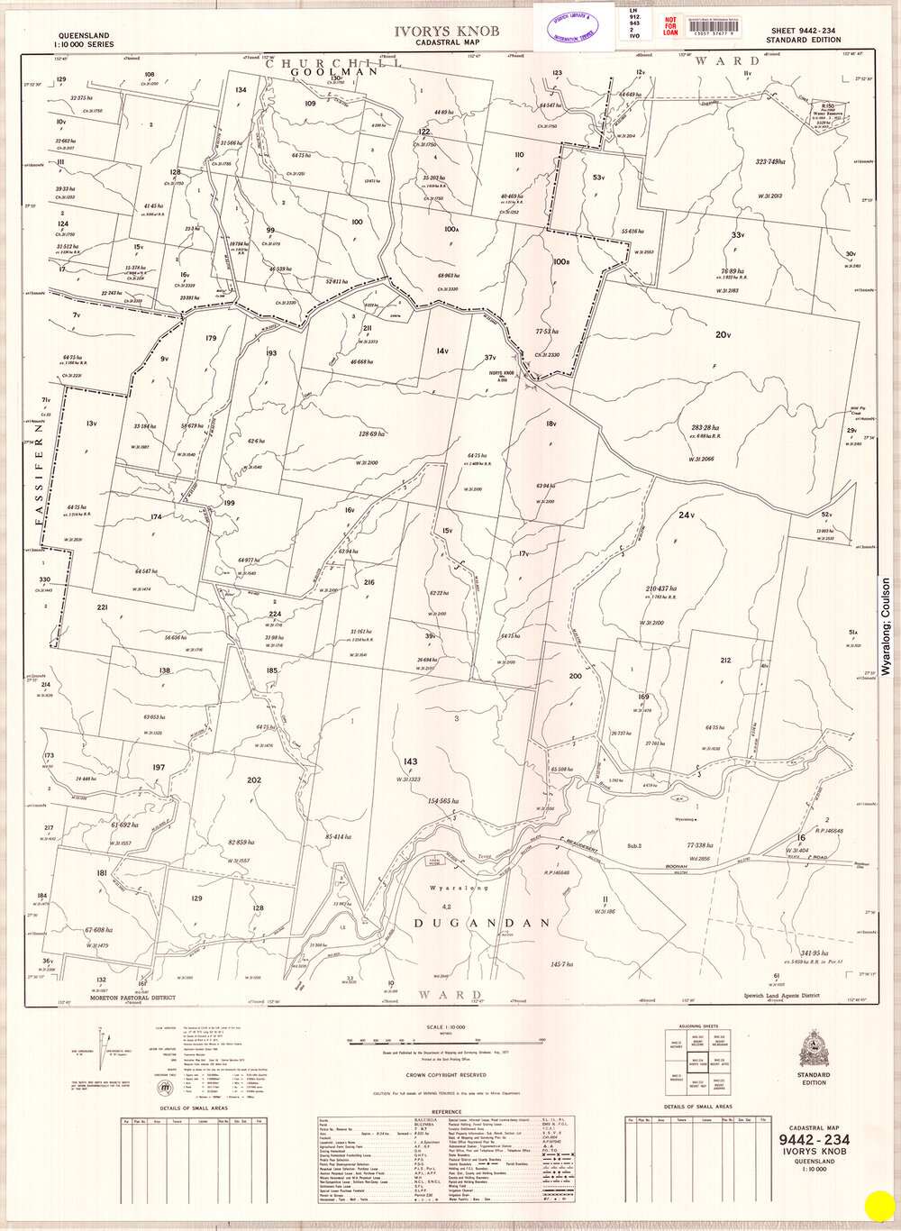 Ivorys Knob cadastral map