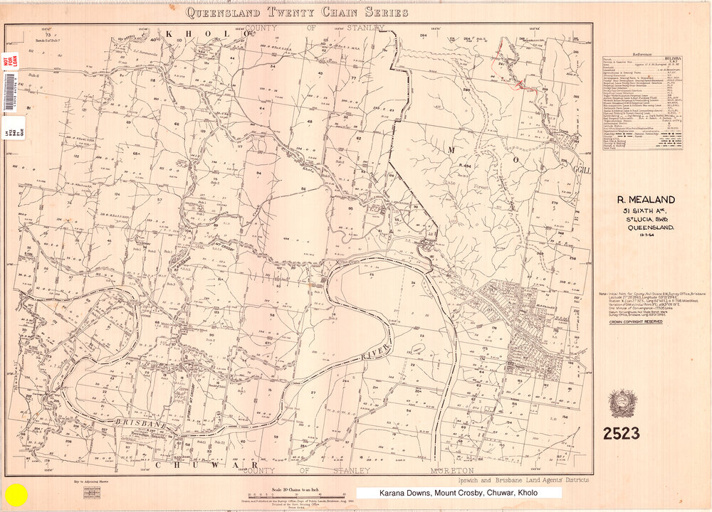Queensland twenty chain series map : map 2523