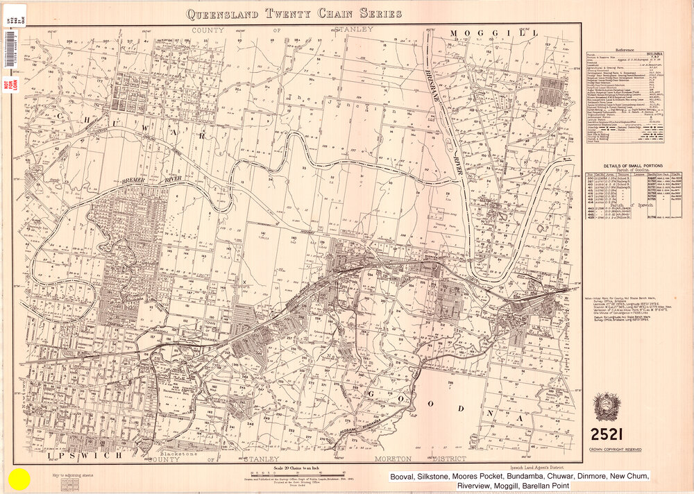 Queensland twenty chain series map 2521