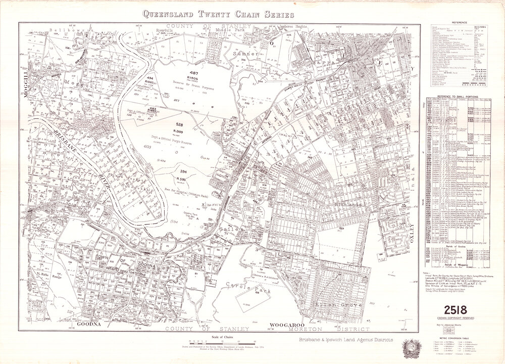 Queensland twenty chain series map 2518