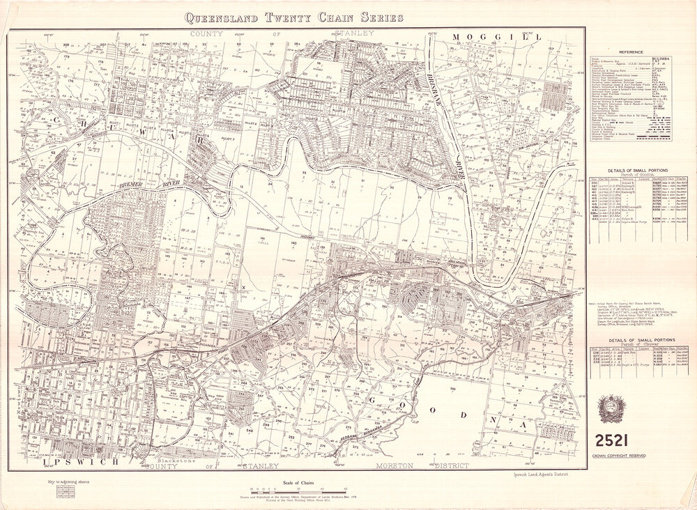 Queensland twenty chain series map 2521
