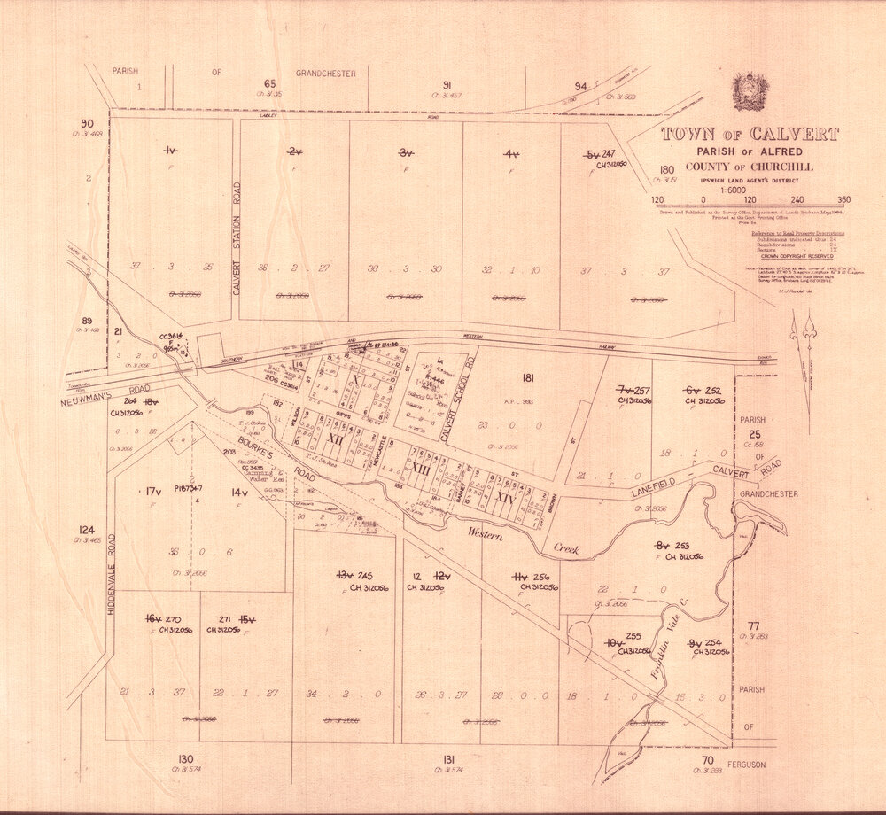 Town of Calvert Parish of Alfred, County of Churchill map