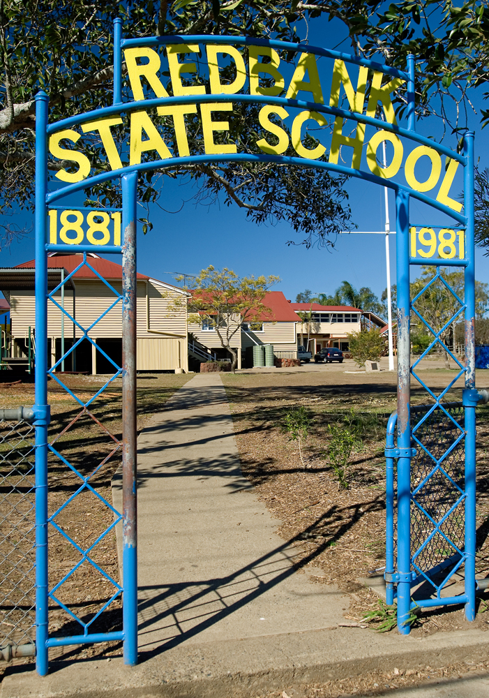 Redbank State School front entrance, Redbank, Ipswich, 2010