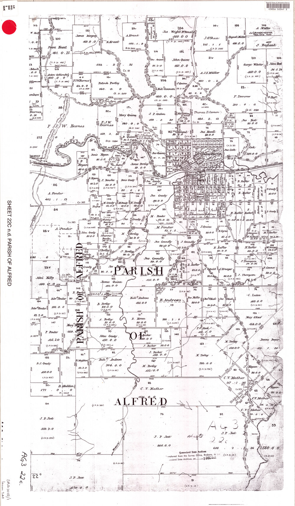 Queensland twenty chain maps