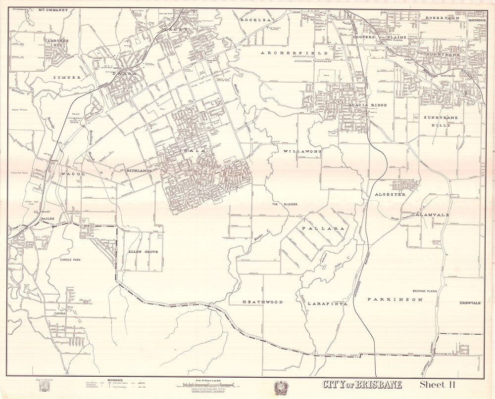 City of Brisbane, sheet 11 map